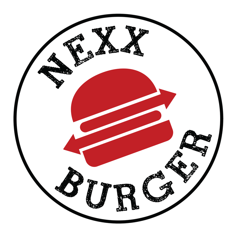 Nexx Burger circular logo with red burger icon and brand text